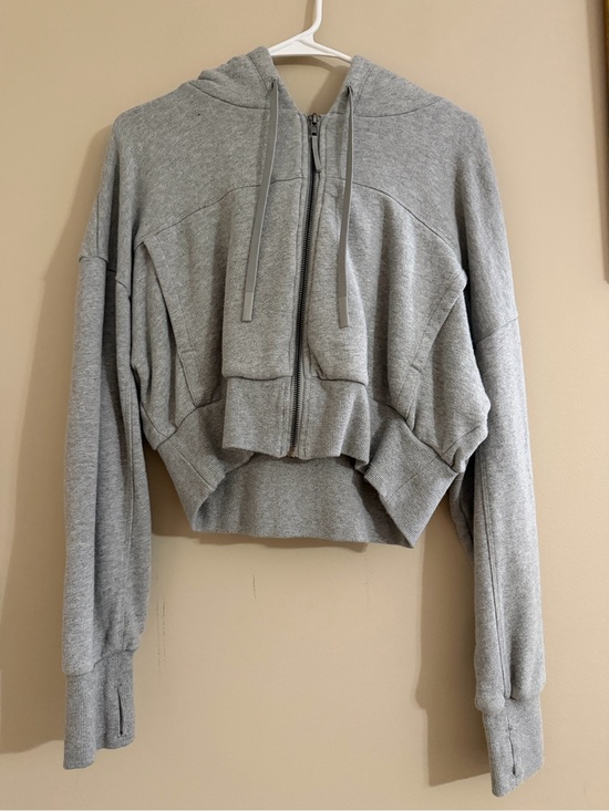 JoyLab Tops - JoyLab Gray Women's Cropped Zip Hoodie